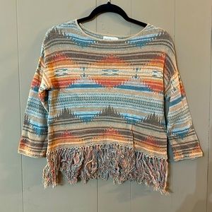 Ralph Lauren Boho fringe sweater
